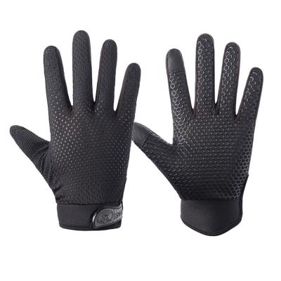 China Fashionable Professional Bike Bicycle Cycling Sports Gloves Full Finger Gym Recycling Thin Breathable Gloves Custom Made for sale