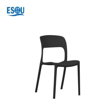 China Stackable Wholesale Price Good Promotion Stackable Plastic Dining Chair Design for sale