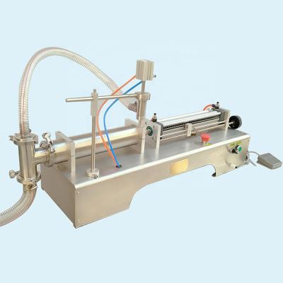 China 50-500ml Food Body Butter Filling Machine Semi-automatic Pneumatic Sachet Filler Machine for sale