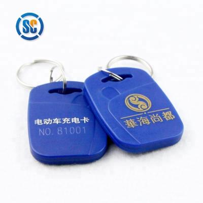 China Access Control Proximity Key Chain Fast Delivery ABS RFID IC Keyfob 13.56mhz Waterproof/Waterproof Programmable ISO 14443A Factory Price for sale