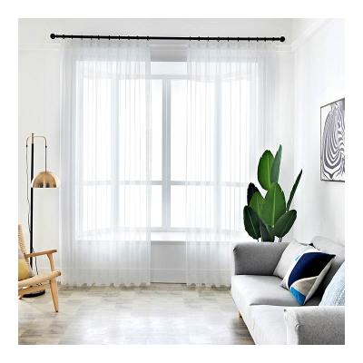 China Pure Fire Retardant White Linen Textured Curtains Drapes Filter Sunlight For Bedroom Office Door for sale