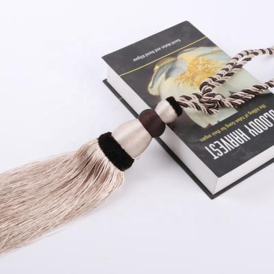 China Home Decor Curtain Fringe Trimming Curtain Tiebacks Tassels Rope For Curtains for sale