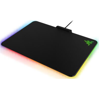 China Razer Firefly V2 Anti-Slip Wholesale Micro-Textured Outdoor Mouse Pad With Built-in Razer Chroma Cable Hook Mouse Pad Price for sale