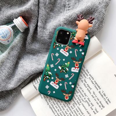 China Fanshion for Christmas custom printing cute cartoon phone case for Iphone 12 tpu case shockproof for Iphone 12 pro Max Case for sale