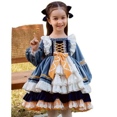 China 2022 New Release Anti-wrinkle Lolita Children Girl Clothing Kids clothes bridesmaids dress summer wear seller designers custom for sale