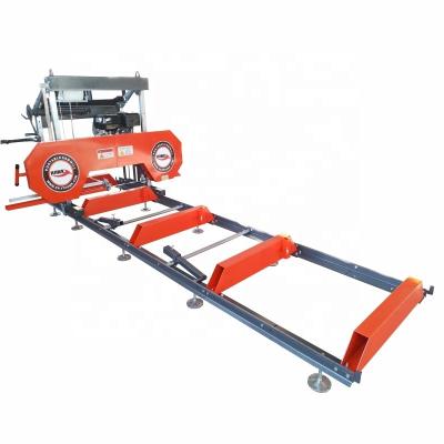 China Horizontal Wood Cutting Machine Band Saw Portable Sawmill With Electric Power for sale