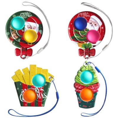 China Bump Toy Packs Custom Support 4Pcs Christmas Push Up Boob Toys Gifts Bubble Toy Packs For Kids Stress Reliever Toys for sale