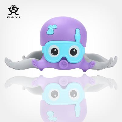 China Bath Toy Clockwork Walking Octopus Amphibious Octopus Crawling and Swimming Bath Fun Octopus Toys for sale