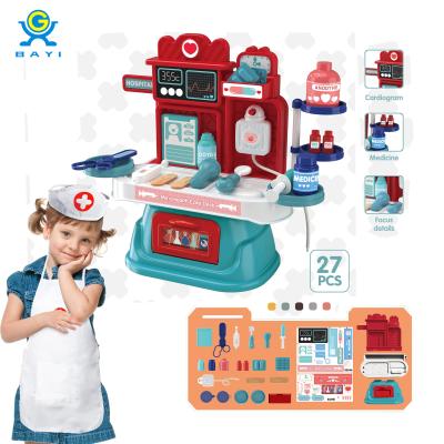 China Best Funny Doctor Plays Set BaYi Selling Doctor Preschool Toys For Kids Toy Packs Medical Kit Table Games for sale