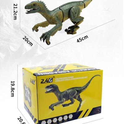 China healthy walking & Demonstration Dino Planet Remote Control R/C Dinosaur Auto Walking Toy with Head Shaking, Auto Demonstration and Sounds (Velociraptor) for sale