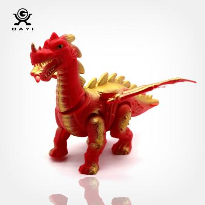 China Simulation Shape& Sounds Hot Selling Popular Plastic Realistic Roar Electronic Dinosaur Toys With Flashing Lights for sale