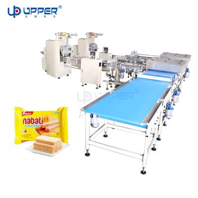 China Food Wafer Biscuit Ice Cream Wafer Waffle Packaging Machine Automatic Wrapping Machines for sale