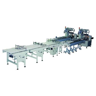 China High Speed ​​Food Pillow Packing Machine Line For Bakery Food Chocolate Bar With CE Certificate for sale