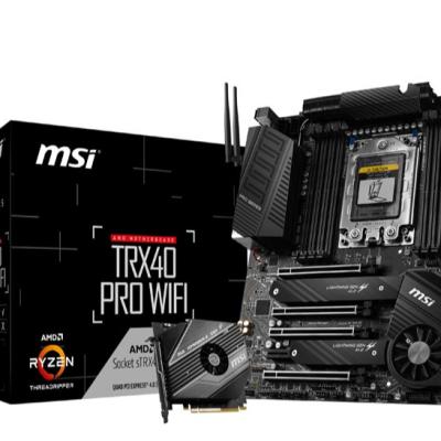 China msi TRX40 PRO Plug Desktop PRO WIFI Support 3rd Gen Threadripper Desktop Processors TRX40 for sale