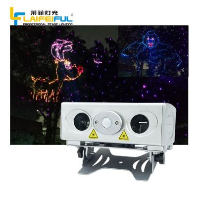 China Firefly Holiday Decor Laser Lights 4W RGB White Outdoor Projector Garden Star Motion Laser Light for sale