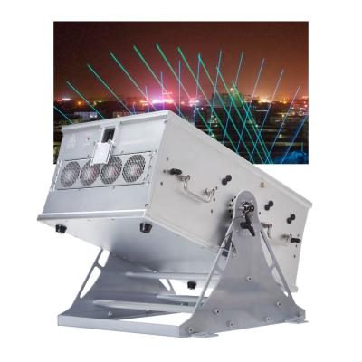 China Landmark High Power 60w RGB Laser Outdoor Landmark Sky Text Building Holographic Laser Light Projector for sale