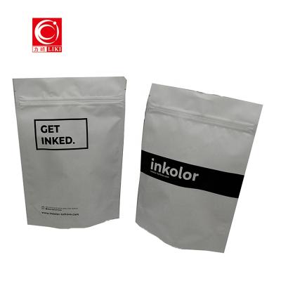 China Recyclable Pouches Matte Double-Sided Colored Stand-Up Resealable Barrier Bags for sale