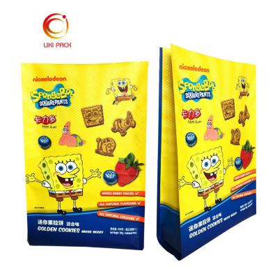 China Barrier Flat Bottom Bag / Side Gusset Pocket For Mini Cookie / Tea / Coffee / Pet Food / Cabanis for sale