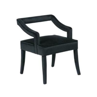 China Modern Design Event Black Velvet Bel Air Armchair Lounge Dining Accent Chair For Party Event for sale