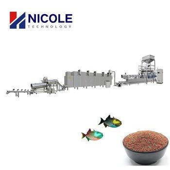 China food & Fully Automatic Industrial Floating Beverage Plant Fish Feed Pellet Processing Making Extruder for sale