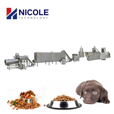 China Cat Industrial Stainless Steel Automatic Full Production Cat Pet Dog Food Making Dry Extruder for sale