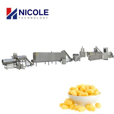 China Industrial Commercial Full Automatic Food Processing Machine Maize Corn Snacks Maker Puffed Extruder Machine for sale