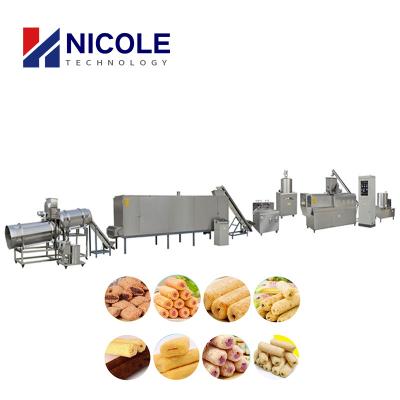 China Automatic Core Food Processing Machine Snack Filling Machine Snack Filling Line Extruder for sale