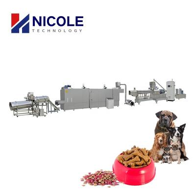 China Full Automatic Complete Bird Pet Food Extruder Dog Food Production Line for sale