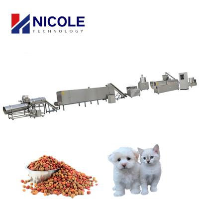 China High Quality Automatic Pet Cat Food Production Line Twin Screw Extruder Machine for sale