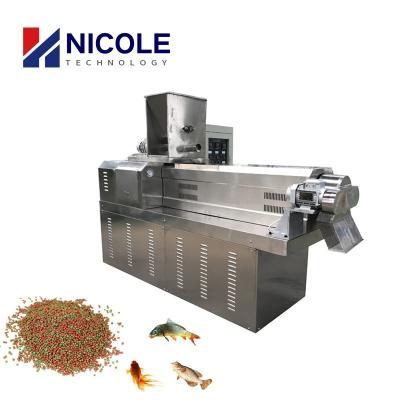 China Fish processing factory direct sale CE fish feed pellet machine full automatic floating extruder for fish for sale