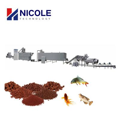 China food & Beverage Plant Floating Fish Feed Production Line Making Pellet Feed Extruder Machine for sale