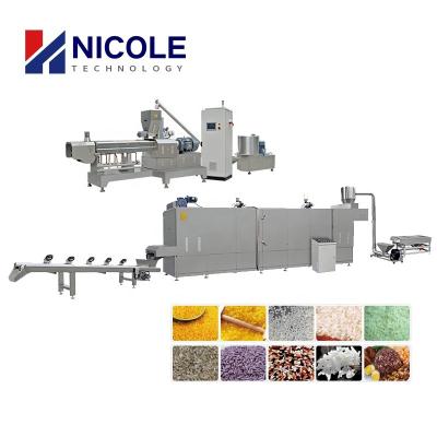 China High Capacity Automatic Artificial Rice Reconstituted Rice Processing Line Rice Machine for sale