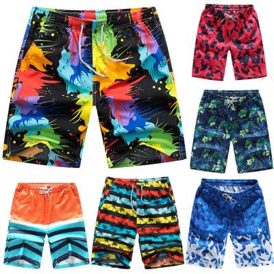 China Breathable Men's Quick Dry Swim Trunks Printed Beach Swim Shorts for sale