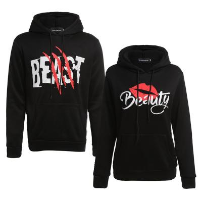 China Breathable Wholesale Couples Pullover Hoodie / Lover Sweatshirt With Hood for sale