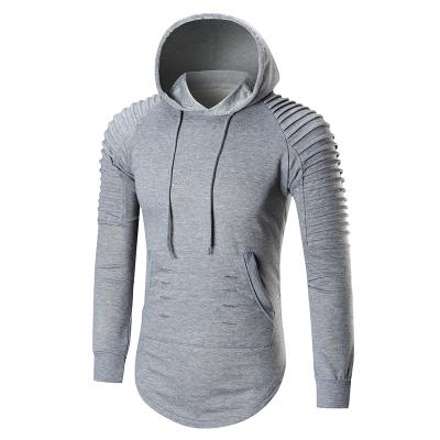 China Factory Direct Sale Men's Solid Color Breathable Slim Fit Hoodie Accept Customization for sale