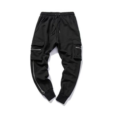 China Zipper Decor Hip Hop Fit Sportswear Breathable Popular Pants for sale