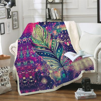 China Soft Custom Printed Soft Plush Microfiber Flannel Fleece Cozy Throw Blanket for sale