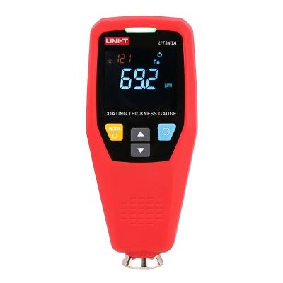 China UNIT UT343A Rotary Screen 1750um 199 Groups Tester Car Display Data Storage EBTN Paint Digital UT343A Coating Thickness Gauge for sale