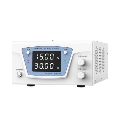 China Wanptek KPS1530D 15V 30A Laboratory Low Ripple Bench Digital Switching DC Variable Adjustable Power Supply For Mobile Repair for sale