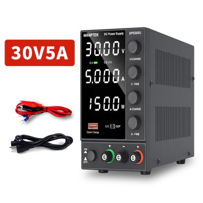 China Wanptek DPS305U 30V 5A 4 Digital Lab Low Adjustable Set 5V 2A USB Ripple Switching Variable DC Power Supply For Mobile for sale