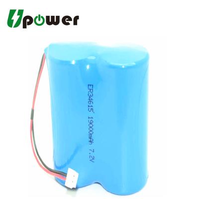 China ER34615 ATM machine 7.2V 19Ah lithium battery D size battery pack for ATM machine en venta