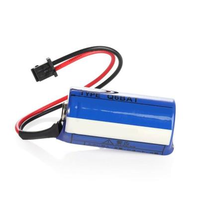 China Toys 3V 1600mAh Li-MnO2 CR17335SE-R CR17335 lithium battery with wires and cylindrical connector CR17335 cell battery en venta