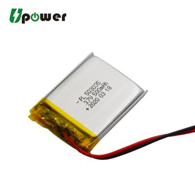 China Consumer Electronics for Moving Heart Rate Sensor 503035 3.7v 500mah Lithium Polymer Rechargeable Battery en venta