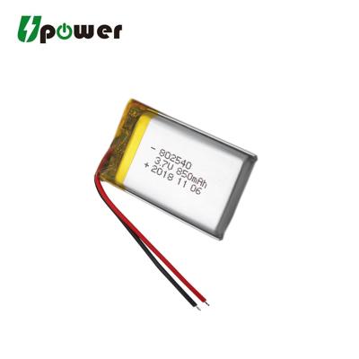 China RC Drone / Electric Devices 3.7V 600mAh 802540 LiPo Battery LP802540 Polymer Li-ion Battery With Wires And Connector for sale