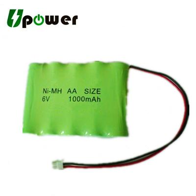 中国 Electronic Devices Battery Pack 6V 1000mAh NIMH Battery Pack NIMH Rechargeable Battery AA 販売のため