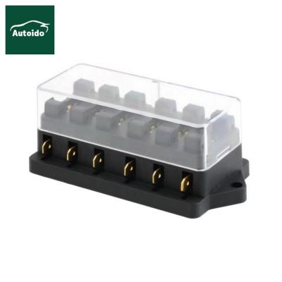 China High Quality Plastic 4Way/6Way/8 Way Fuse Box Holder Fuse Block With 8 Standard Fuses For Car Truck Boat 12V/24V/32V Vehicle for sale