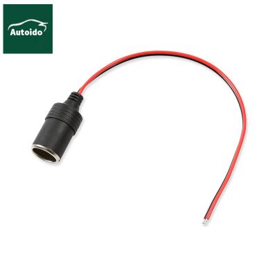 China Car Stereo Female Cigarette Lighter DC 12/24V Socket Plug Connector Adapter Cable for sale