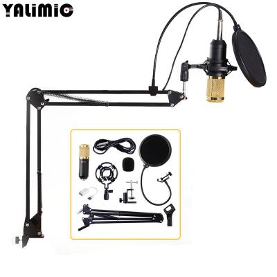 China BM800 Microphone Condenser Microphone Handheld Sound Card Studio Kit Suspension Scissor Arm for sale