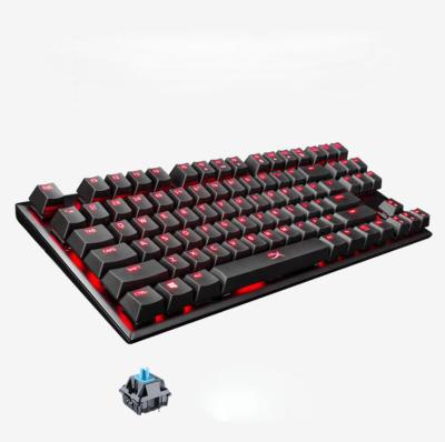 China Hyper Plug and Play Alloy Fps 87 Key RGB Gamer Mechanical Gaming Keyboard X pro for sale