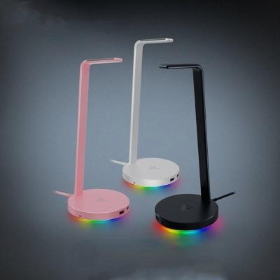 China For New V2 Earphone Razer Base Station Chroma RGB Earphone Bracket Color Lighting Sound Card Surround Built-in Audio Interface For Game for sale